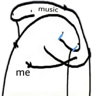 🐣 0a91b2d6 music
me música, emoção, boneco palito, desenho animado whatsapp sticker