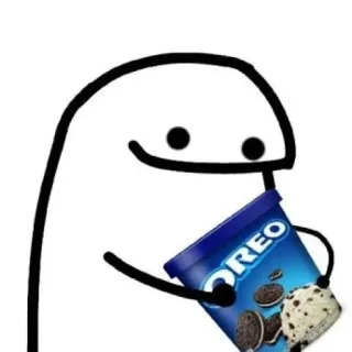 🐣 4058df7e boneco palito, oreo, biscoito, sorvete, sobremesa, comida whatsapp sticker