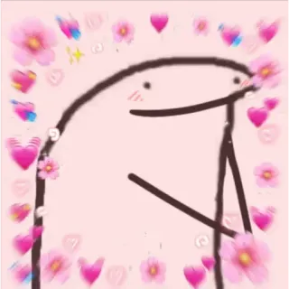 🐣 76d1de76 desenho animado, coração, amor, Flork, Florkofcows, fofo, adesivo whatsapp sticker