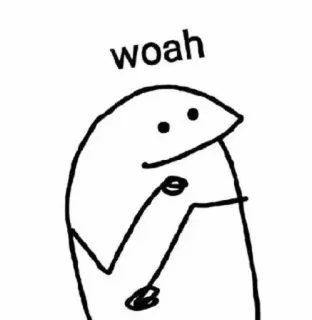 🐣 a68d3ffa woah uau, sticker, meme, engraçado, internet, florkofcows whatsapp sticker