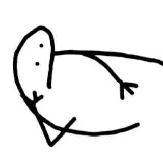 🐣 ebe9eef6 boneco palito, gesto obsceno, ofensivo, desenhado à mão whatsapp sticker