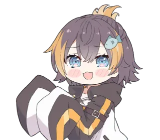 🐧 0ba07de1 Petra Gurin vtuber, anime, schattig, chibi, Petra Gurin telegram sticker