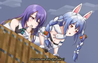 💩 1d944f44 Do you see this shit peko? Anime, Aanstootgevend, Holo Live, Peko, Internetmeme telegram sticker