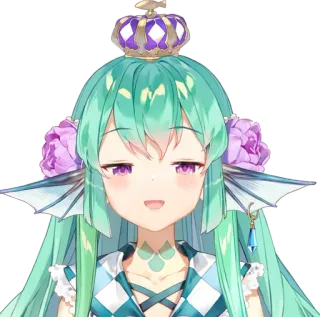 🧜‍♀️ d0c2a023 Minato Aqua Anime, Vtuber, Digitale kunst, Personage, Illustratie telegram sticker