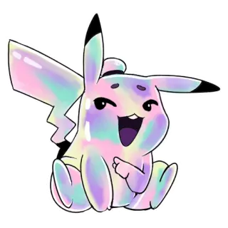 😏 71c2e1b4 Pikachu ピカチュウ, ポケモン, アニメ, かわいい, カワイイ, パステル telegram sticker
