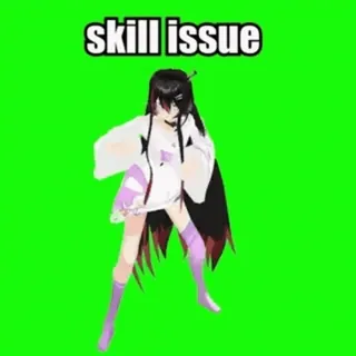 📌 22f4f9f1 skill issue Mème, Skill Issue, Animation, Figurine telegram sticker