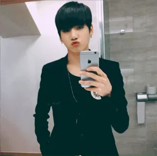 😎 5362afac Селфи, Человек, Азиат, Мужчина, Мальчик, Повседневный, Молодежь telegram sticker