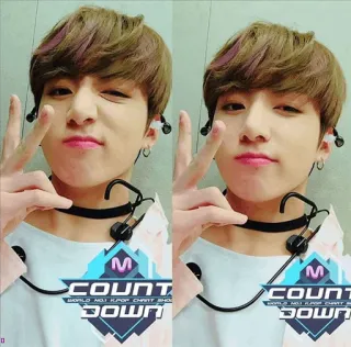 😉 da73bd43 Jungkook COUNT DOWN kpop, айдол, певец, музыкант, музыкальное шоу, обратный отсчет, стикер фаната, развлечения telegram sticker