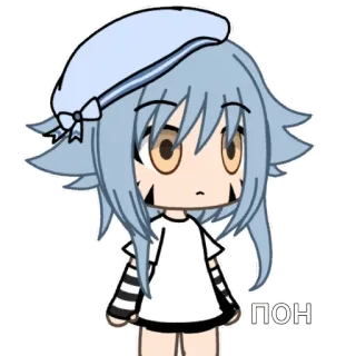 ⭐ ccc816b3 ПОН gacha, anime, cartoon, sticker telegram sticker