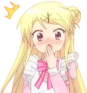 😱 49c9a0c9 อนิเมะ, ผู้หญิง, น่ารัก, คาวาอิ, เขินอาย, เจ้าหญิง whatsapp sticker
