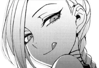 😛 b25274c5 อนิเมะ, มังงะ, ผู้หญิง, ยิ้มเยาะ, ลิ้น, ภาพประกอบ, ตัวละคร whatsapp sticker