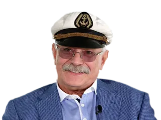 😊 a50f485e man, captain, hat, suit, glasses, portrait telegram sticker