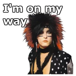 🎥 a798e09c Nikki Sixx I'm on my way Nikki Sixx, Mötley Crüe, Estrella de rock, Años 80, Glam metal, Música whatsapp sticker