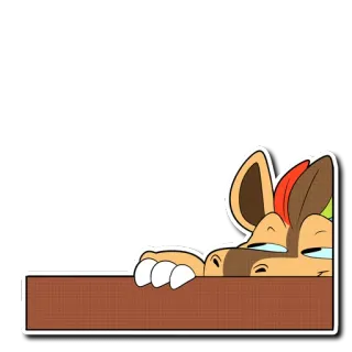 👀 3b68652e 스티커, 만화, 동물, 생물, 퍼리 whatsapp sticker