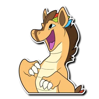 😃 865a52c7 만화, 동물, 혼종, 생물, 말, 포유류, 일러스트, 클립아트 whatsapp sticker