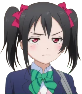 😑 fb8a235e Nico Yazawa Love Live! アニメ, 女の子, かわいい, 制服, ツインテール, ラブライブ！ telegram sticker