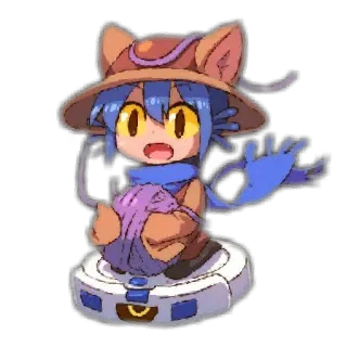 😃 15937762 Niko OneShot mèo, robot, dễ thương, trò chơi điện tử, mũ telegram sticker