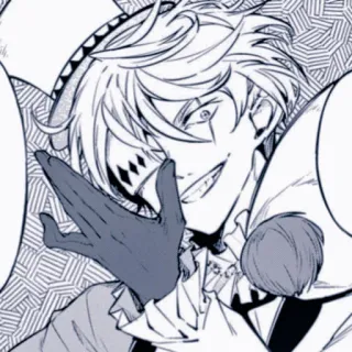 🥜 50140247 Anime, Manga, Personaggio, Giullare, Guanti, Diamanti whatsapp sticker