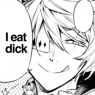 ♥ 2ed17477 I eat dick telegram sticker