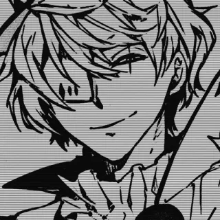 ♠ 5eebe04f Anime, Kính, Nhân vật, Manga, Chân dung telegram sticker