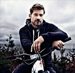 ◽ f6b6da4f 男性, 自転車, アウトドア, 自転車, サイクリング, ポートレート telegram sticker