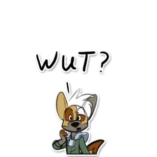 ❓ 0455d0d1 wut? pregunta, confundido, dibujo animado, animal, perro, expresión telegram sticker