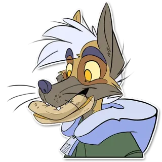 🍞 155491cf antropomórfico, dibujos animados, animal, perro, pegatina telegram sticker