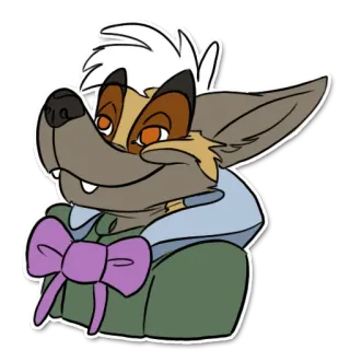 🌭 2543dbb6 Furry, Dibujos animados, Antropomórfico, Animal, Zorro, Sticker telegram sticker