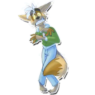 😱 701d74a6 Furry, Antropomórfico, Dibujo Animado, Animal, Criatura, Híbrido telegram sticker