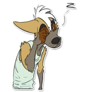 😑 bf0f6313 pegatina, dibujo animado, animal, personaje telegram sticker