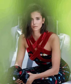 🥀 7410204f Frau, Porträt, Kleid, Mode, Person, Model telegram sticker