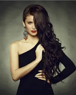 🥀 d46dcbb0 Frau, Porträt, Kleid, Mode, Schönheit, Model, Stil telegram sticker