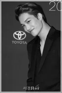 ▪ 5b233e1c 서경스타 mann, schwarzweiß, porträt, kpop, sänger, schauspieler telegram sticker