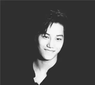 ▪ eae0bea3 Porträt, Mann, Lächeln, Schwarzweiß, Person telegram sticker