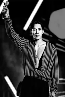 🕸 6590ad00 đàn ông, ca sĩ, micrô, trắng đen, biểu diễn, chân dung whatsapp sticker