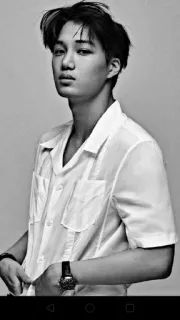 🥀 f7133f1c đàn ông, chân dung, đơn sắc, thời trang, người, trắng đen, người mẫu, kpop whatsapp sticker