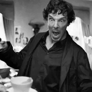 💎 9311b048 Sherlock Holmes Sherlock Sherlock, Benedict Cumberbatch, BBC, Série TV, Detetive, Holmes telegram sticker
