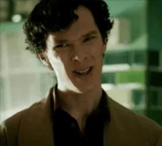 💎 b4586309 Sherlock Holmes Sherlock Benedict Cumberbatch, Sherlock, detetive, careta telegram sticker