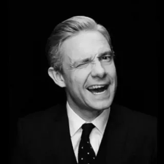 💎 e381d206 Martin Freeman ator, retrato, celebridade, Martin Freeman, piscadela telegram sticker