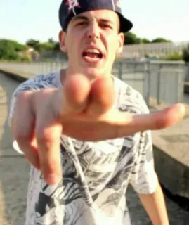 😠 4b1d161f dedo do meio, ofensivo, gesto, homem, rude whatsapp sticker