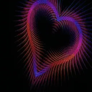 🎈 0ab49635 coeur, abstrait, amour, géométrique, motif, coloré, design, art whatsapp sticker