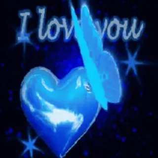 🎈 205b748a I love you amour, coeur, papillon, affection, romantique, salutations whatsapp sticker