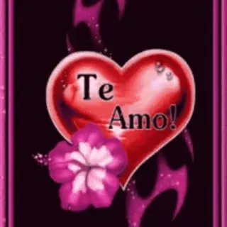 🎈 3c1dcce0 Te Amo! amour, cœur, romance, espagnol, fleur, je t'aime whatsapp sticker
