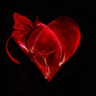 🎈 4d14d593 coeur, rouge, amour, papillon, romantique, saint-valentin whatsapp sticker