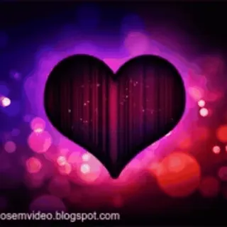 🎈 58255e95 osemvideo.blogspot.com coeur, amour, saint-valentin, violet, rouge, bokeh, romantique whatsapp sticker
