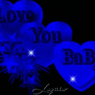 🎈 5f57d352 Love You BaBy amour, coeur, bébé, étincelle, bleu, romantique, affection whatsapp sticker