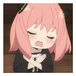 😄 2a347b27 Anya Forger Spy x Family anime, Spy x Family, Anya Forger, imut, kartun, acara TV, animasi whatsapp sticker