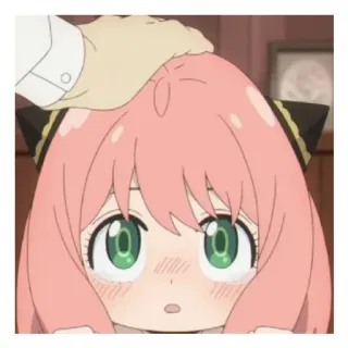 😄 36951cf2 Anya Forger Spy x Family Anime, Spy x Family, Anya Forger, Imut, Elus kepala whatsapp sticker