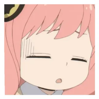 😄 60280c40 Anya Forger Spy x Family Anya, Spy x Family, Anime, Kartun, Karakter, Lucu, Gadis, Rambut merah muda whatsapp sticker