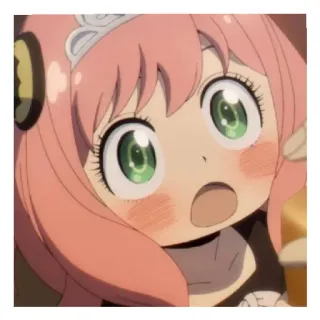 😄 61da7e8d Anya Forger Spy x Family Anime, Spy x Family, Anya Forger, Kartun, Kawaii, Lucu whatsapp sticker